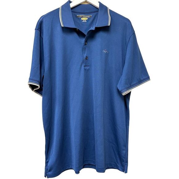 Greg Norman Men's Blue Short Sleeve Play Dry Polo Shirts Bundle of Two Size XL - Picture 2 of 16